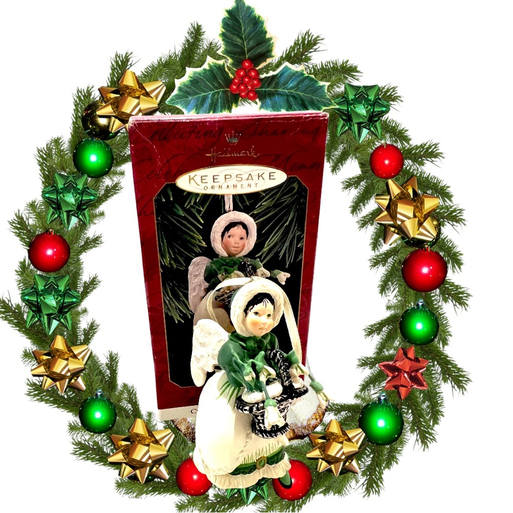 Hallmark Keepsake Ornament Snowdrop Angel “The Language of Flowers” 1997